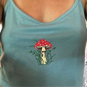 Mushrooms crop top